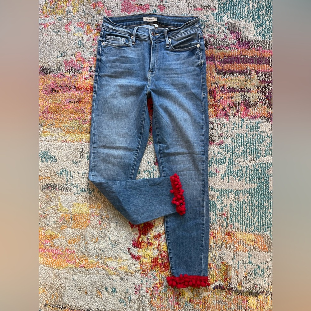 Good American Pompom Jeans